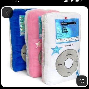 Retro Style Music Player Pillow - Blue and Pink